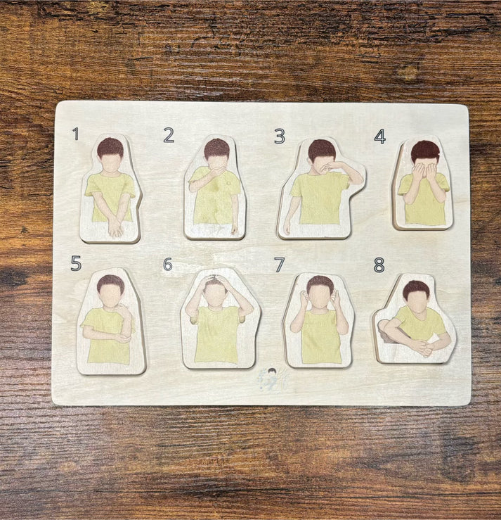 Mon premier puzzle Montessori des ablutions- Edition Bébé Ali