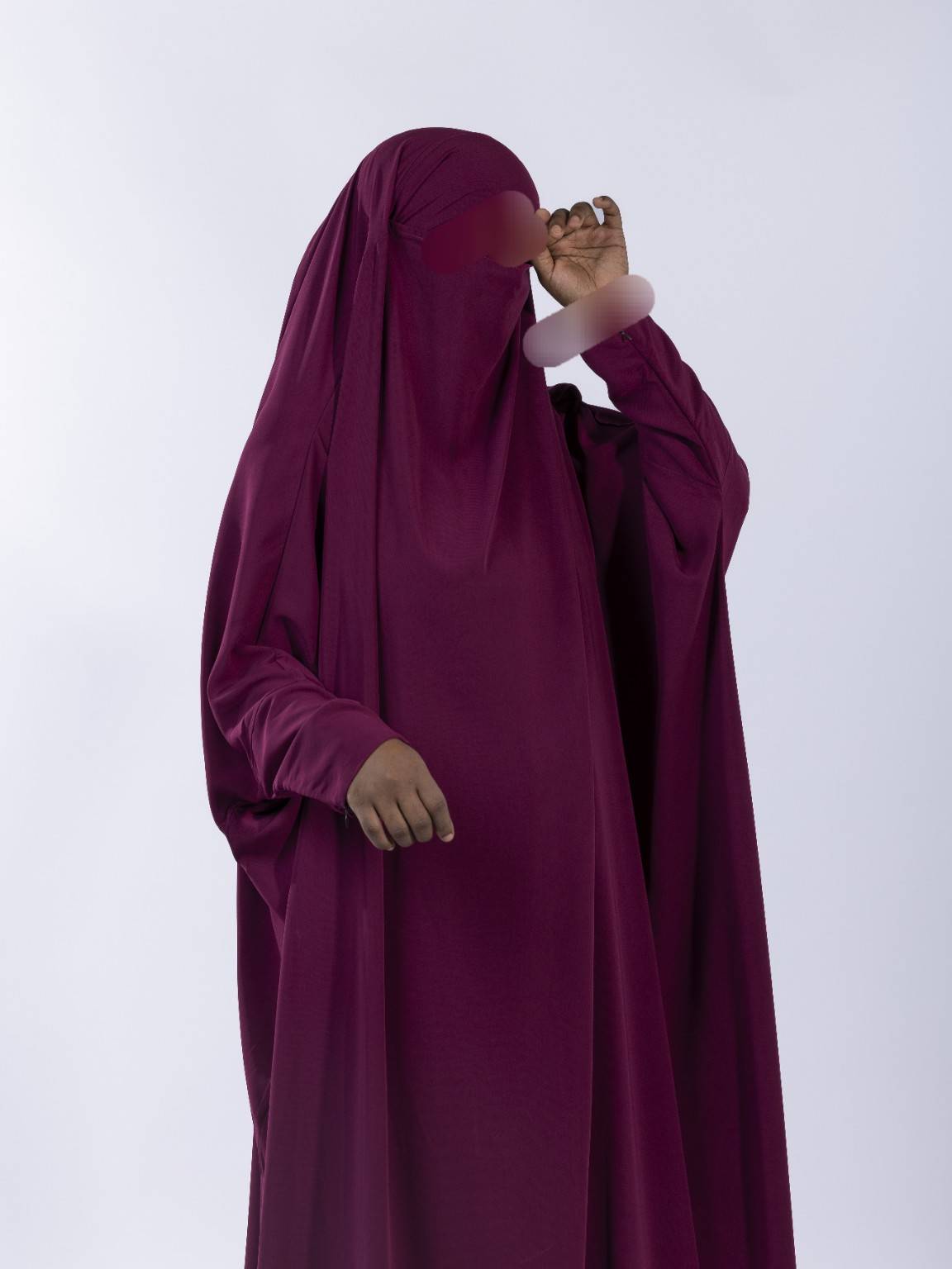 Jilbab 1 pièce Basic – Tissu Woolpeach Premium