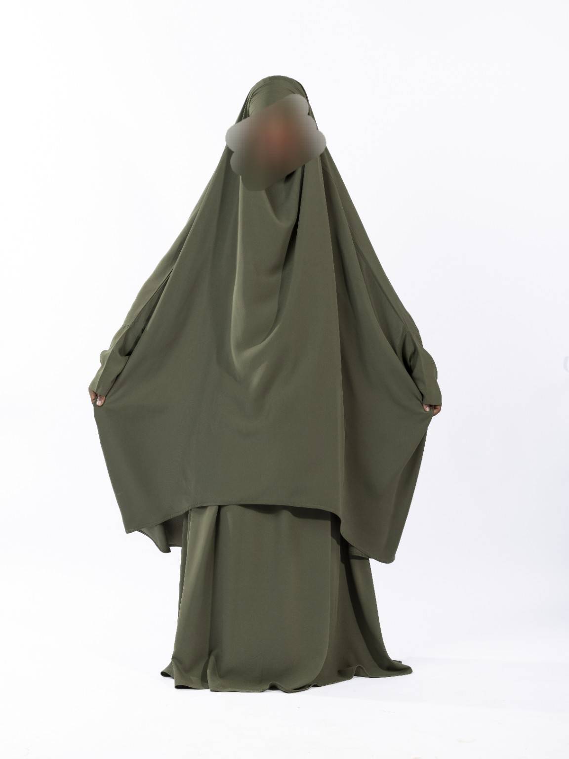 Jilbab 2 pièces Jupe – Tissu Woolpeach Premium