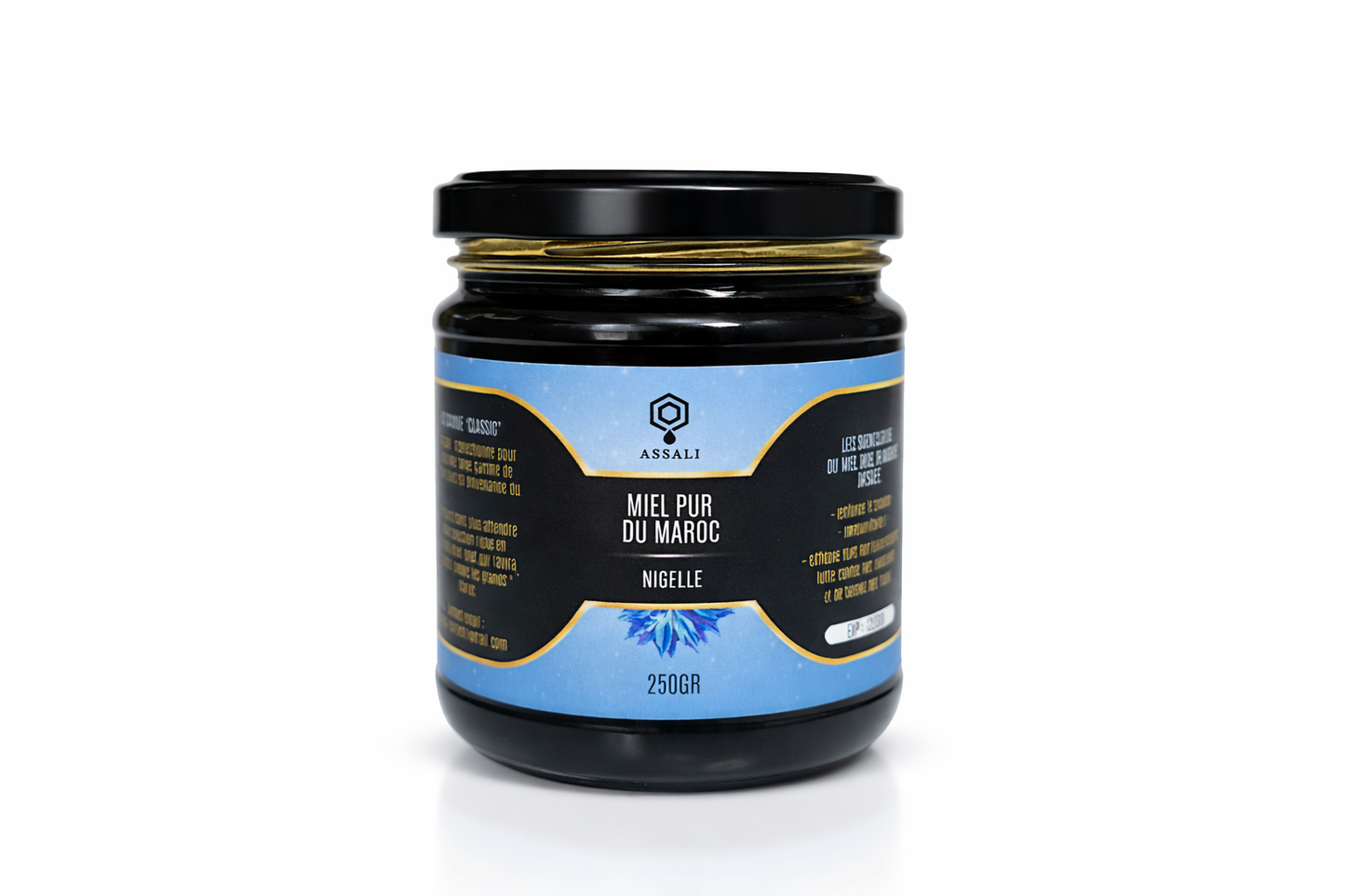 Miel pur du Maroc à la nigelle 250g – Assali
