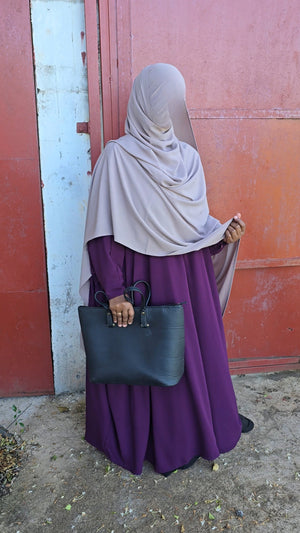 Abaya Saoudienne - Tissu Woolpeach Premium