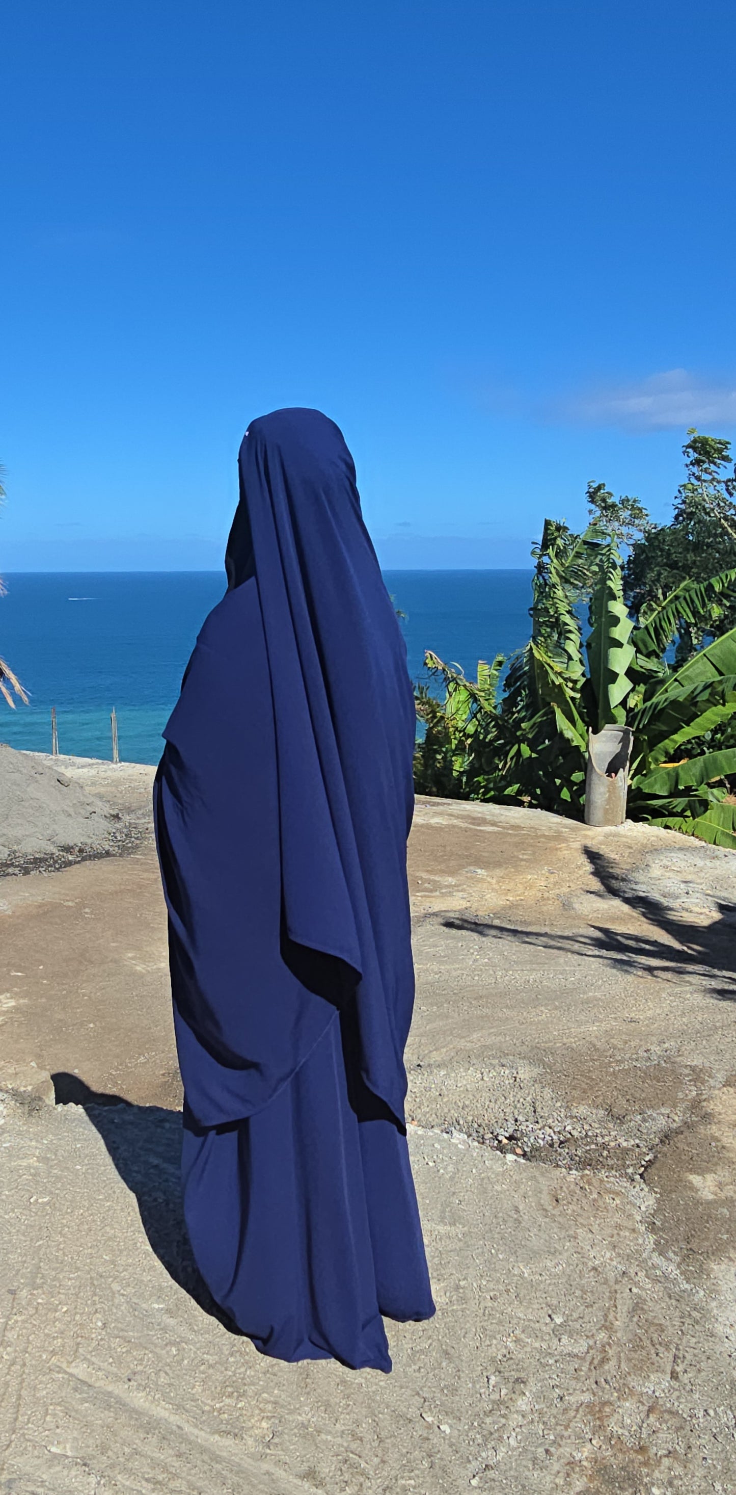Maxi Hijab prêt à enfiler – Tissu Woolpeach Premium