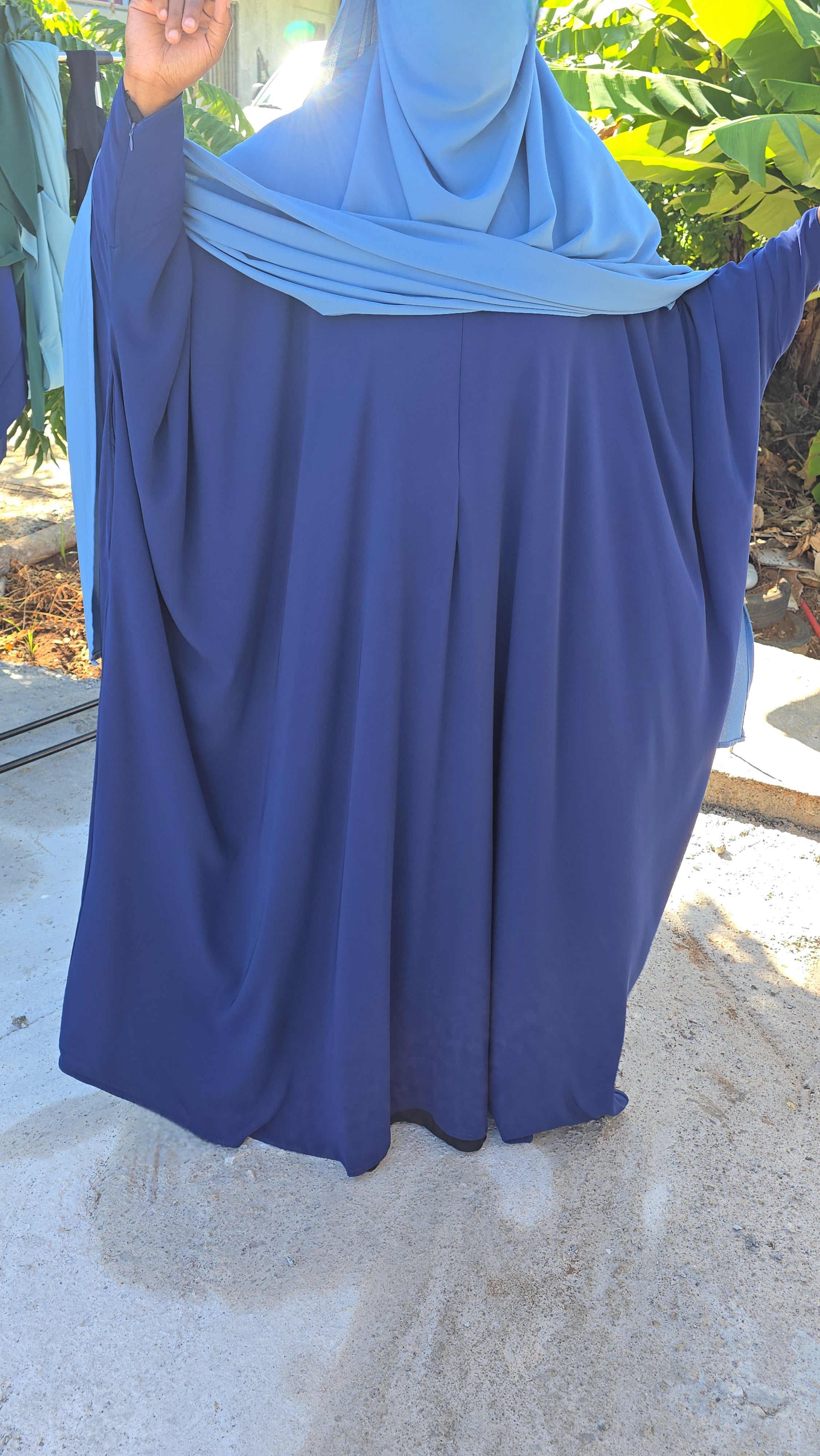 Abaya Saoudienne - Tissu Woolpeach Premium