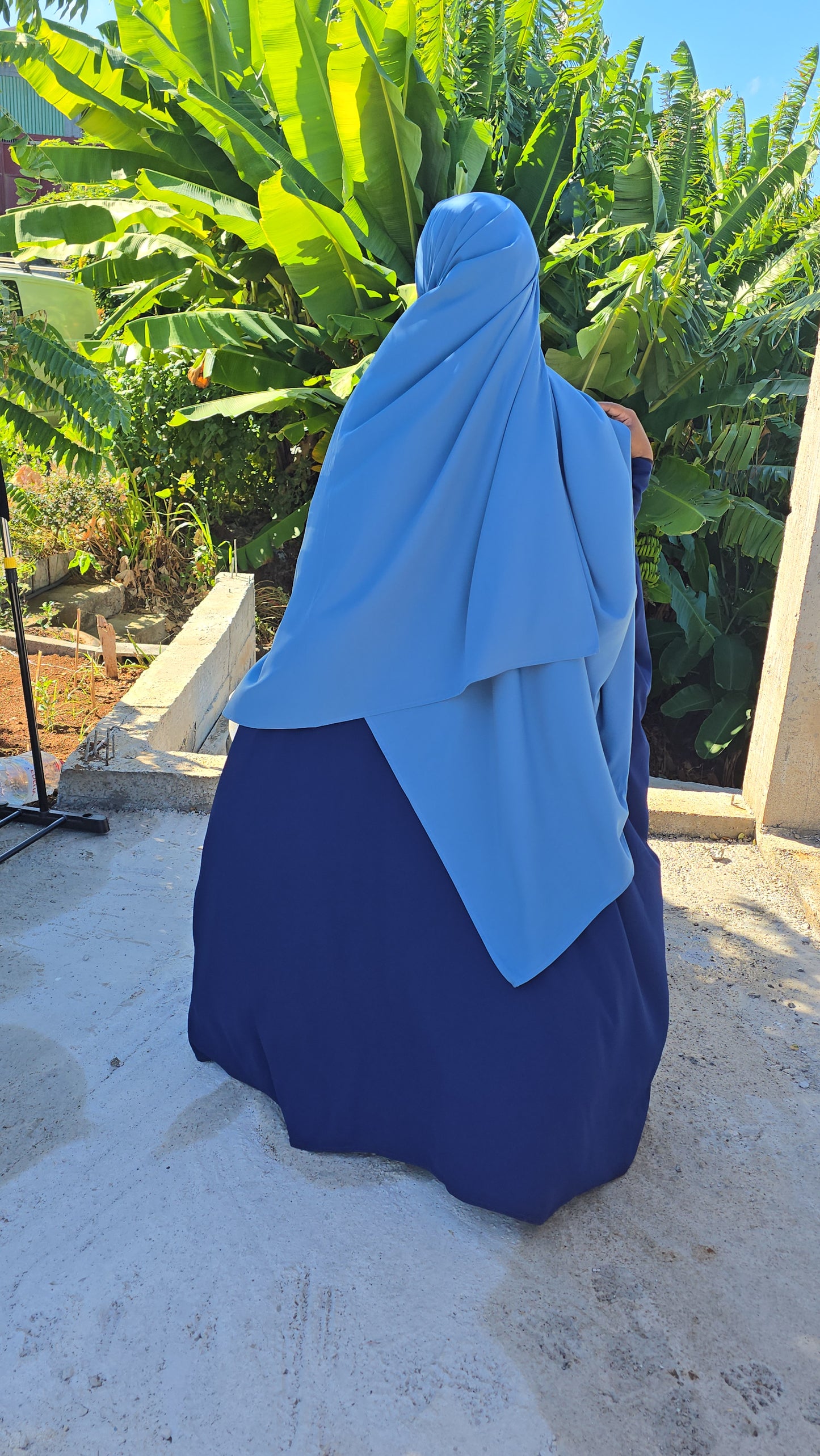 Maxi Hijab prêt à enfiler – Tissu Woolpeach Premium