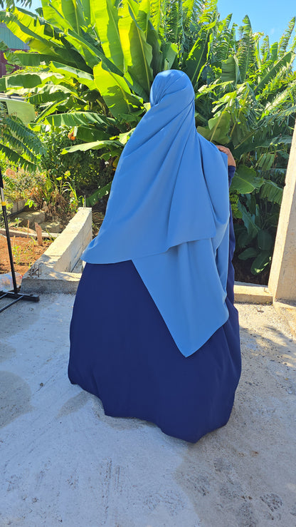 Maxi Hijab prêt à enfiler – Tissu Woolpeach Premium