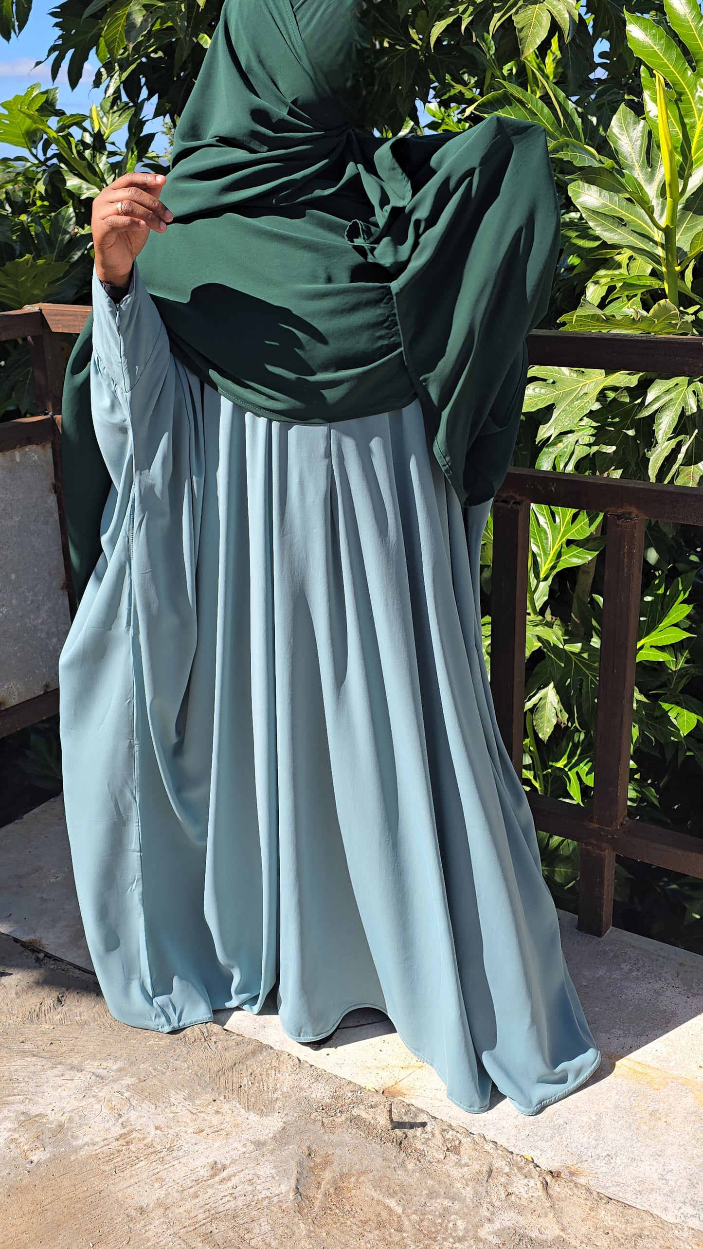Abaya Saoudienne - Tissu Woolpeach Premium