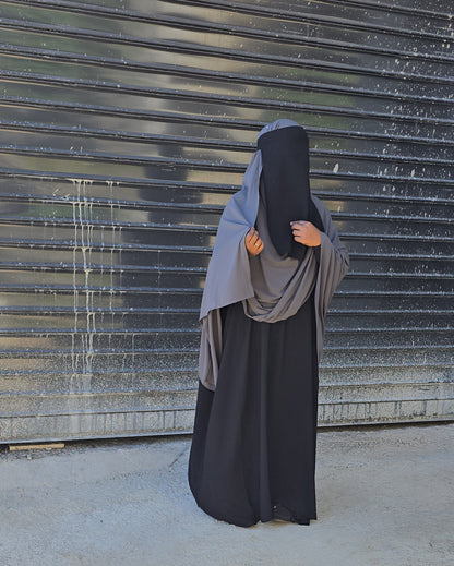 Maxi Hijab prêt à enfiler – Tissu Woolpeach Premium