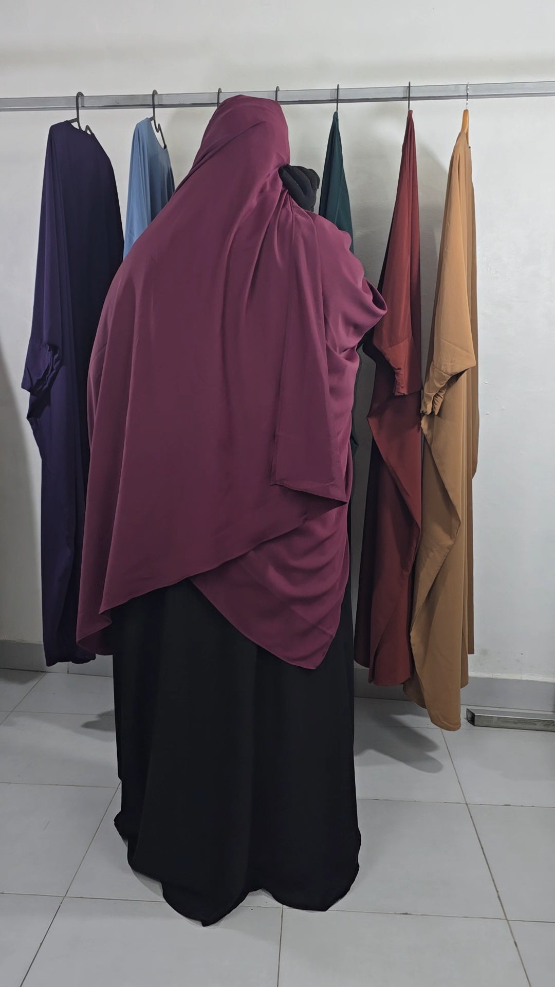 Maxi Hijab Prêt à Enfiler Soie de Médine — May'Islam Collection