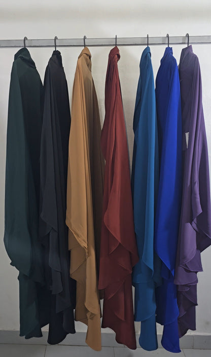 Khimar Awrah  Arrondi Woolpeach — May'Islam Collection