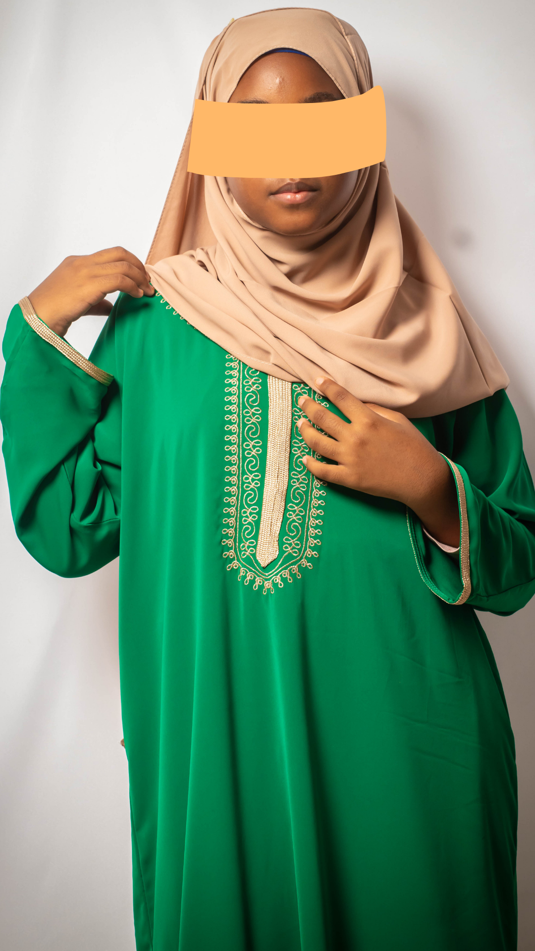 Abaya Motif Doré