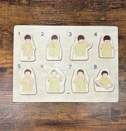 Mon premier puzzle Montessori des ablutions- Edition Bébé Ali