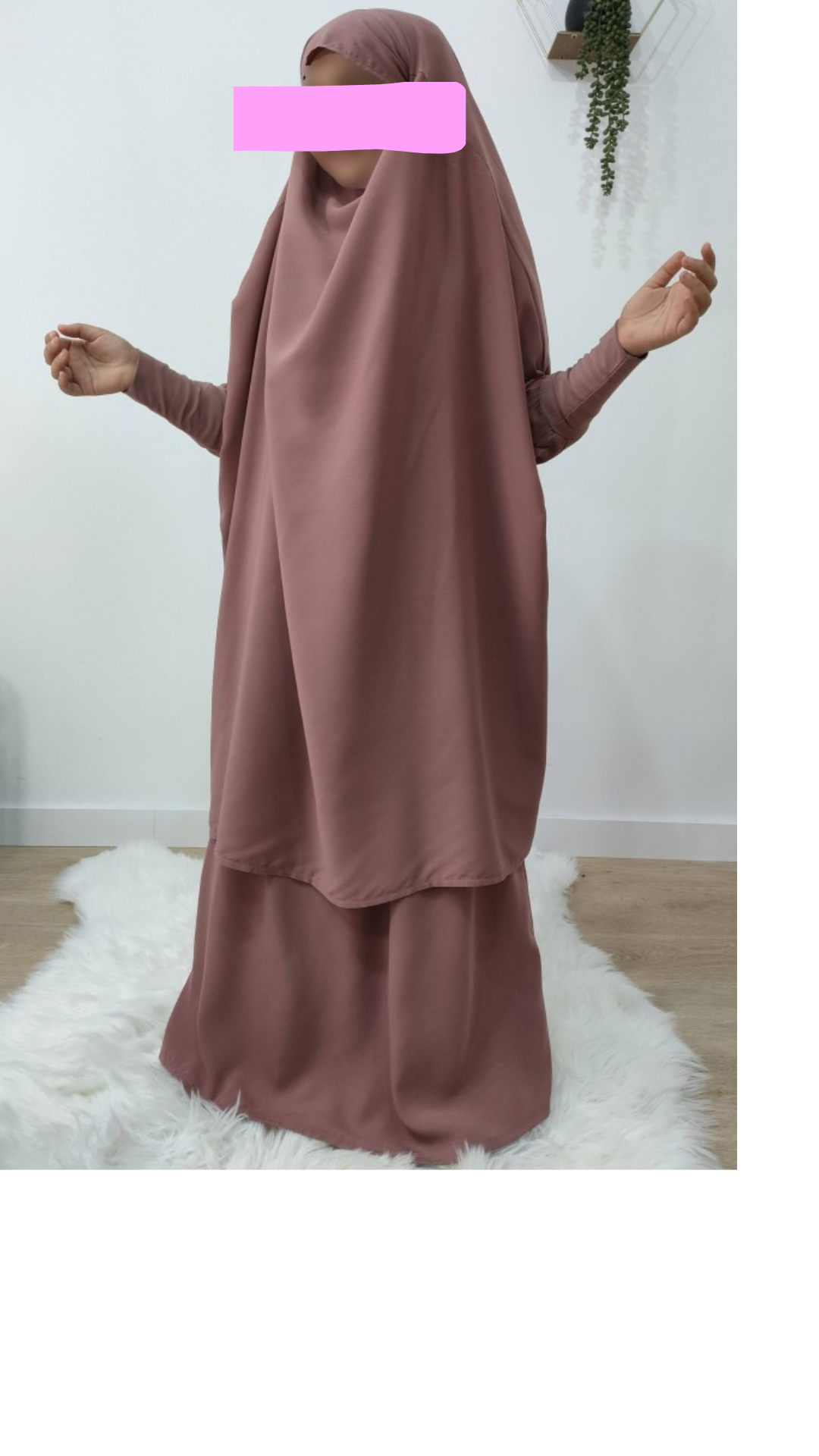 Jilbab 2pièces jupes  fille