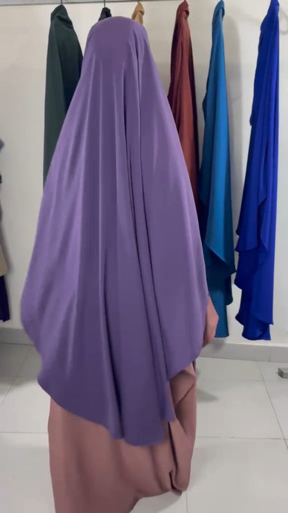 Khimar Awrah  Arrondi Woolpeach — May'Islam Collection