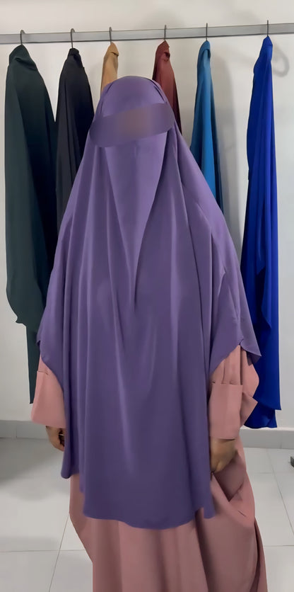 Khimar Awrah  Arrondi Woolpeach — May'Islam Collection