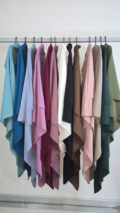 Khimar Médine 2 voiles - Moyen
