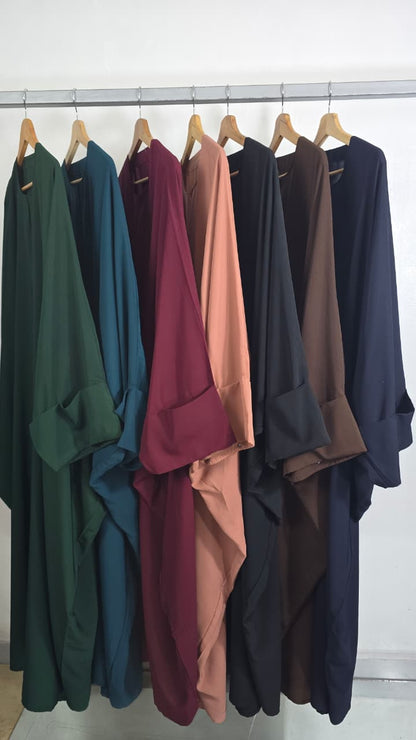 Abaya Papillon _ Manches Kimono clips
