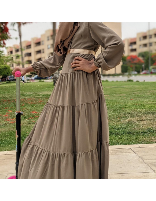 Abaya Layanah Taupe