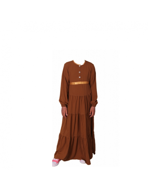 Abaya Layanah - Camel foncé