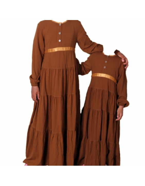 Abaya Layanah - Camel foncé