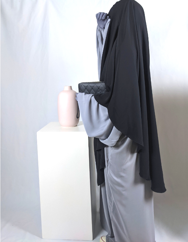 Abaya Yemi - Gris claire