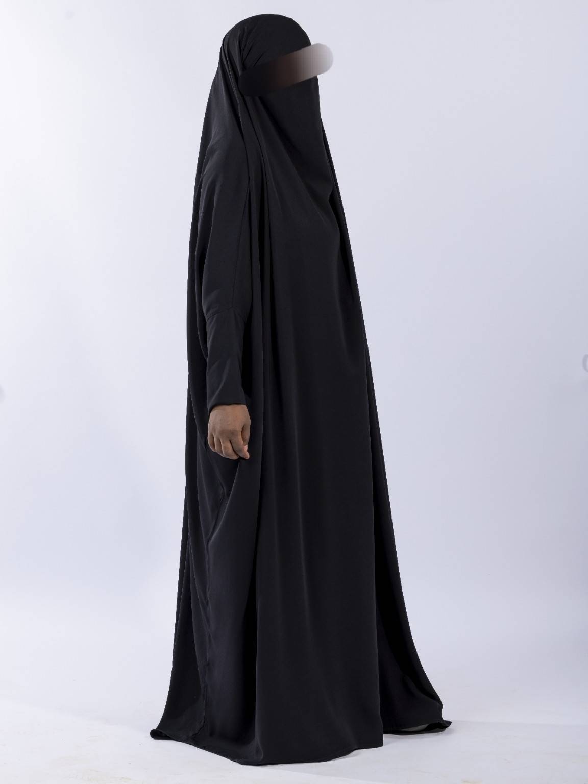 Jilbab 1 pièce Basic  – Tissu Woolpeach Premium