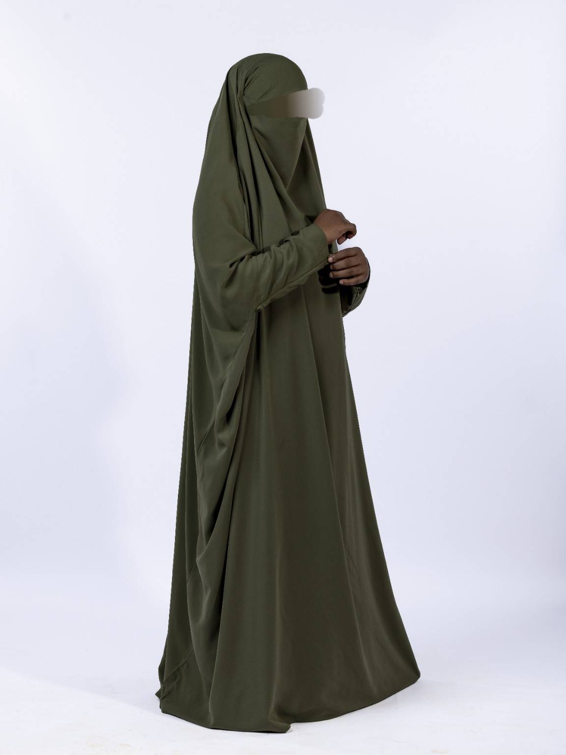 Jilbab 1 pièce Basic  – Tissu Woolpeach Premium