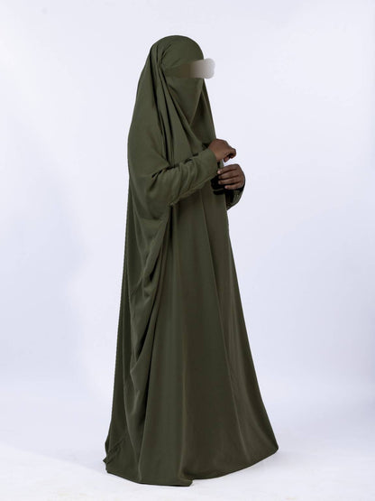Jilbab 1 pièce Basic  – Tissu Woolpeach Premium