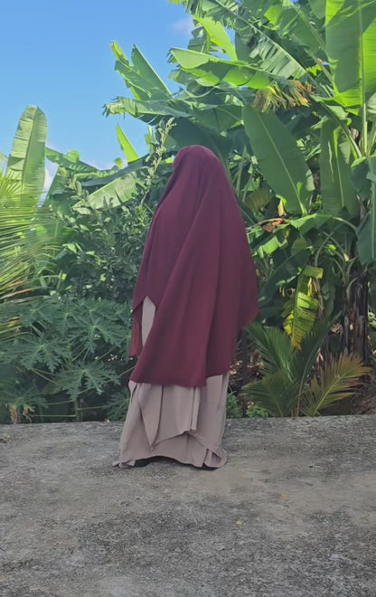 Ensemble 2 pièces Tunique & Jupe Soie de Médine — May'Islam Collection