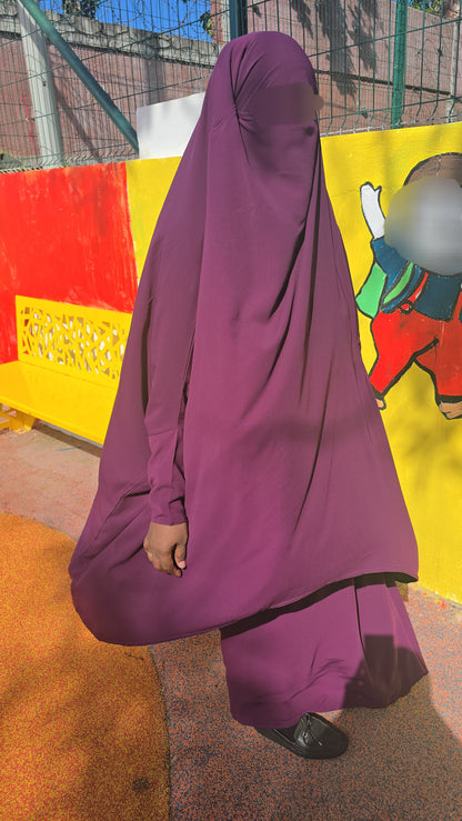 Jilbab 2 pièces Jupe  – Allaitement -  Tissu Woolpeach Premium