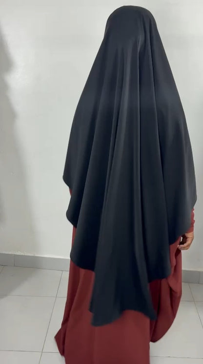 Khimar Awrah Arrondi Soie de Médine — May'Islam Collection