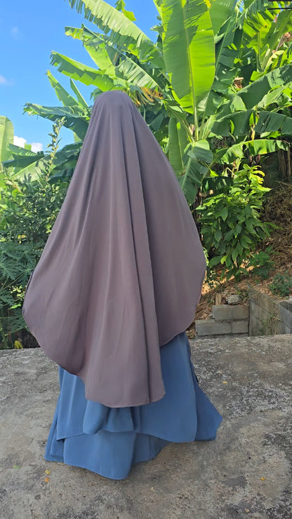 Khimar Awrah Arrondi Soie de Médine — May'Islam Collection