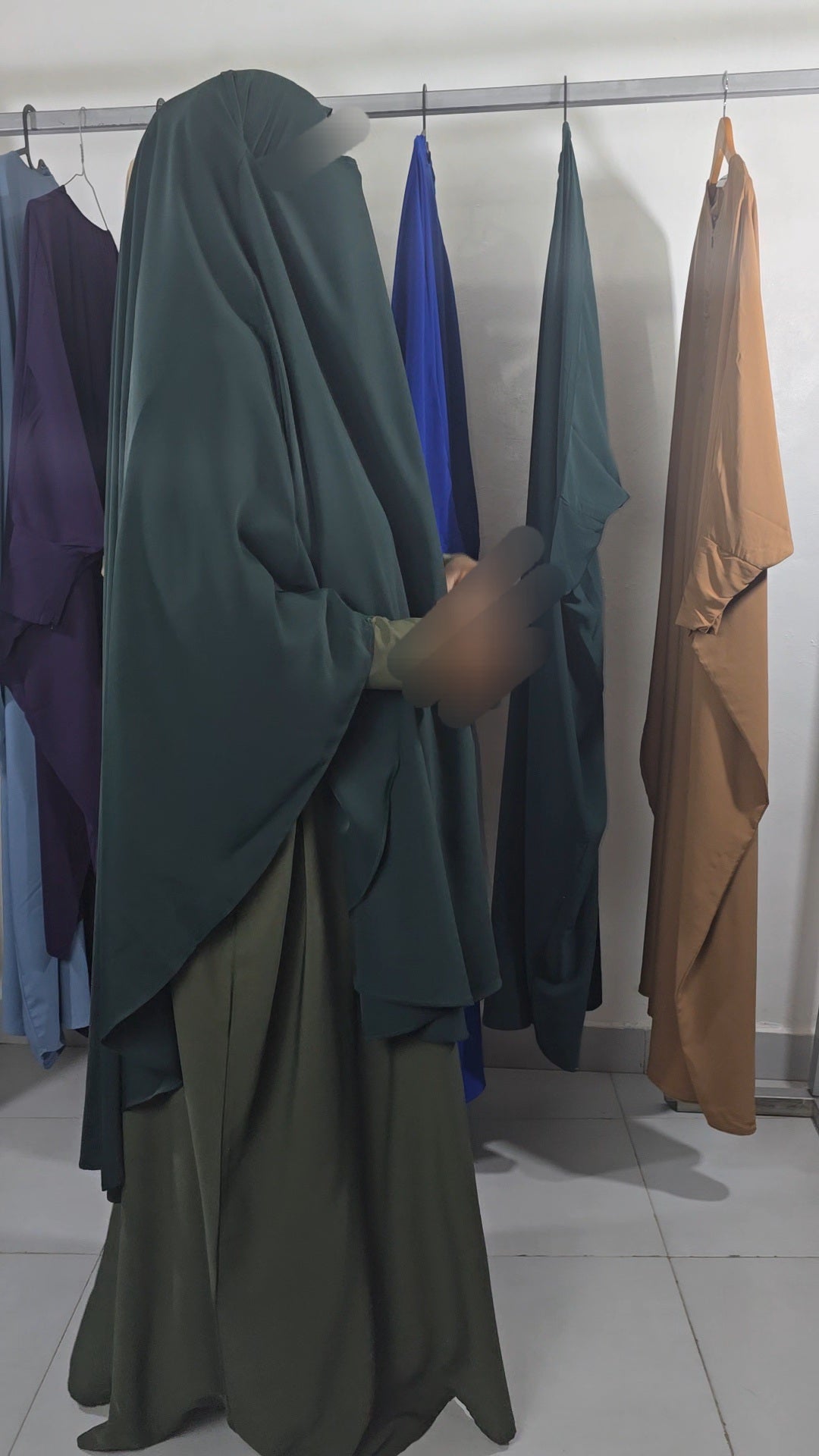 Khimar Awrah Arrondi Soie de Médine — May'Islam Collection