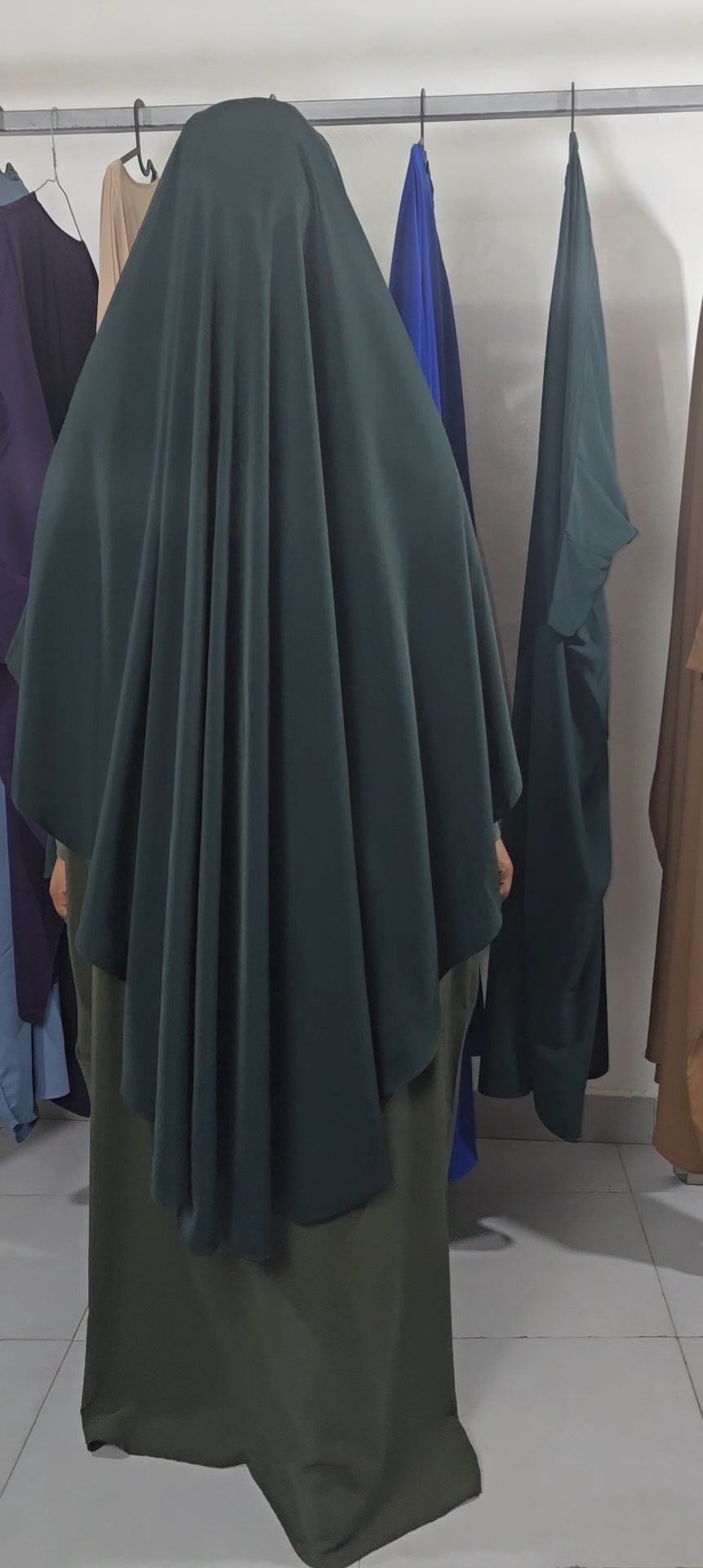 Khimar Awrah Arrondi Soie de Médine — May'Islam Collection