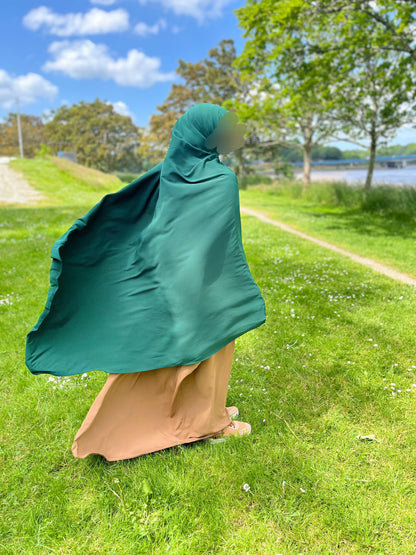 Maxi Hijab prêt à enfiler – Tissu Woolpeach Premium