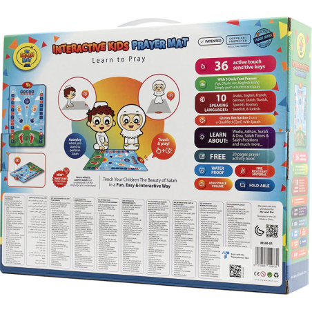 Tapis de prière interactif enfant - Garçon - My Salah Mat
